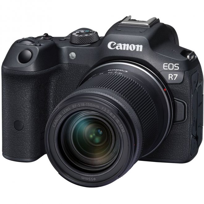 CANON EOS R7 MIRRORLESS CAMERA + RF-S 18-150MM F3.5-6.3 IS STM LENS + MOUNT ADAPTER EF-EOS R
